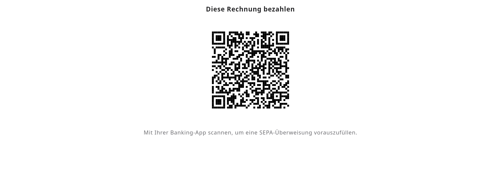 Payment QR built in